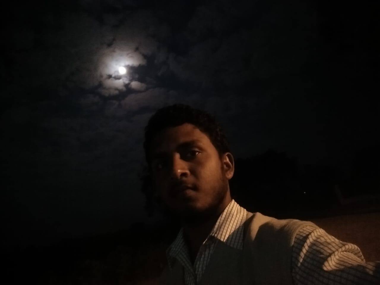 Beautiful  Evening with Moon Light