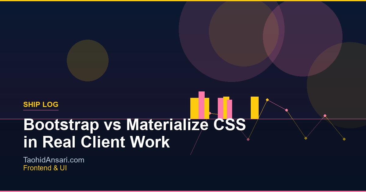 Bootstrap vs Materialize CSS in Real Client Work