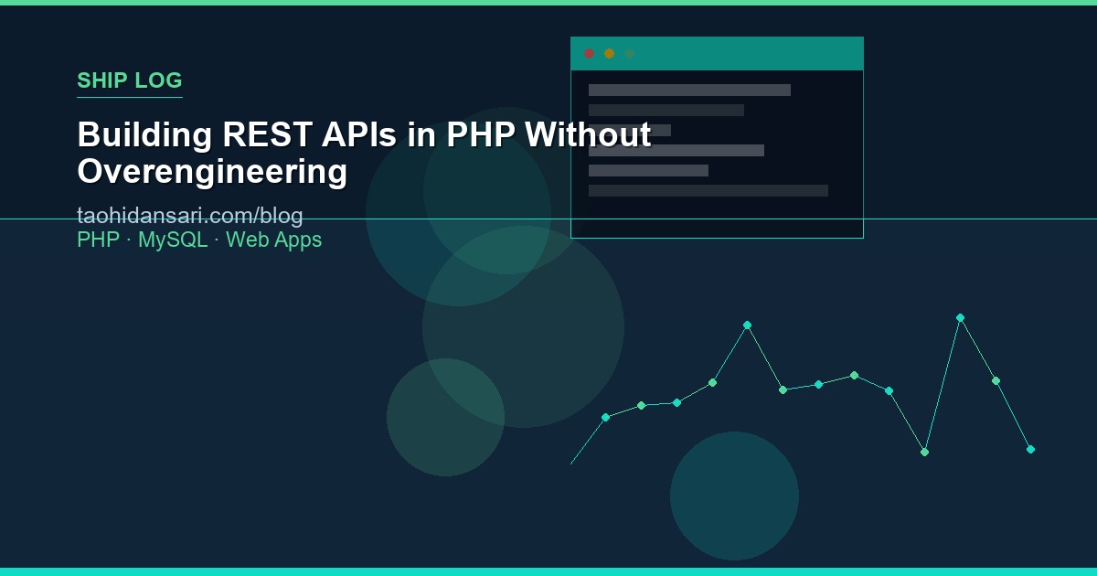 Building REST APIs in PHP Without Overengineering