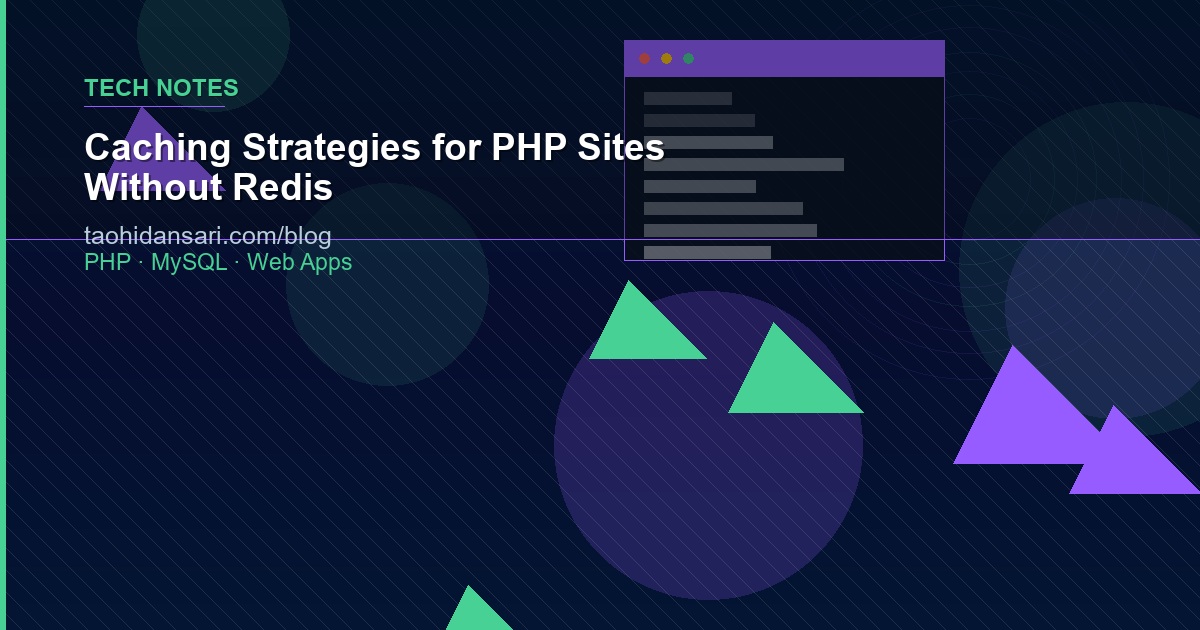 Caching Strategies for PHP Sites Without Redis