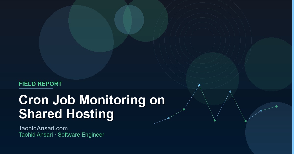 Cron Job Monitoring on Shared Hosting