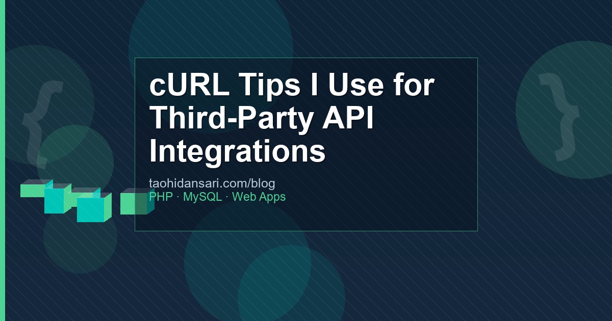 cURL Tips I Use for Third-Party API Integrations