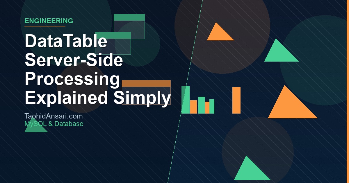 DataTable Server-Side Processing Explained Simply