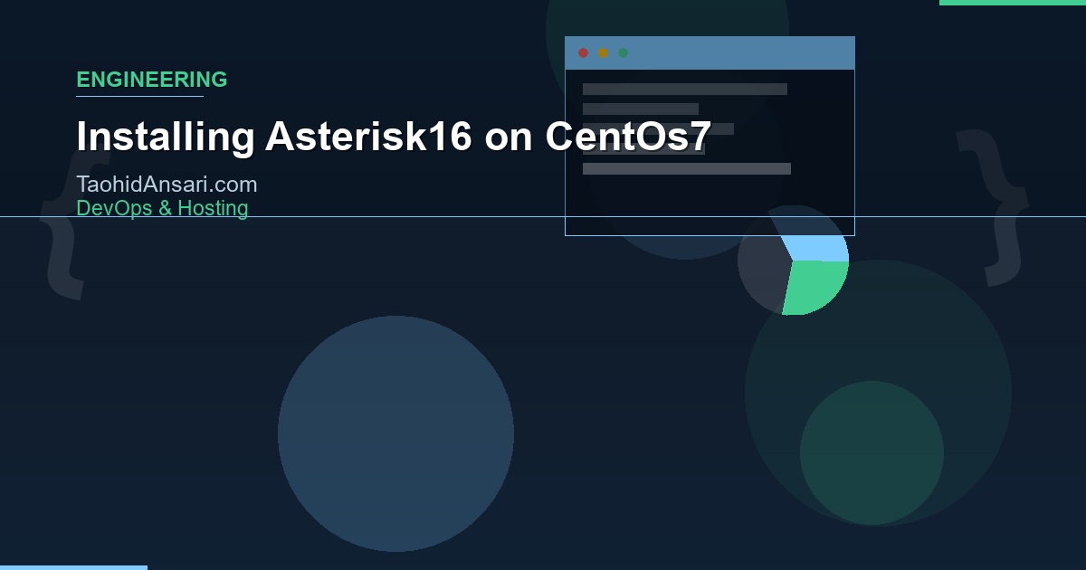 Installing Asterisk16 on CentOs7