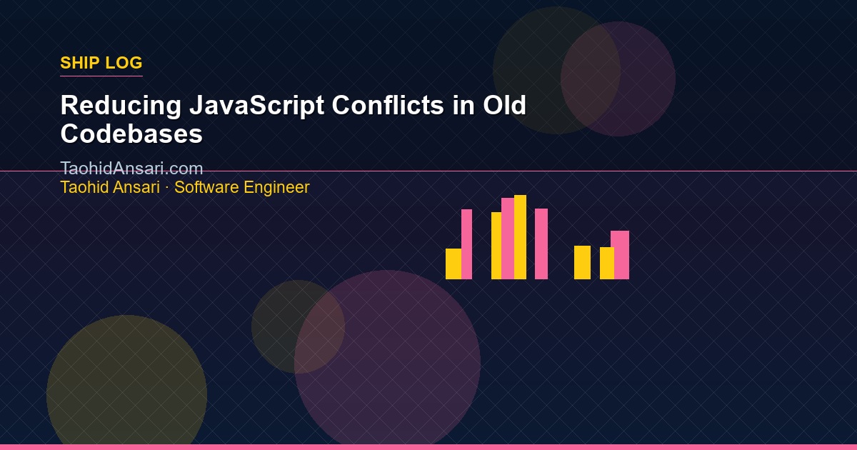 Reducing JavaScript Conflicts in Old Codebases