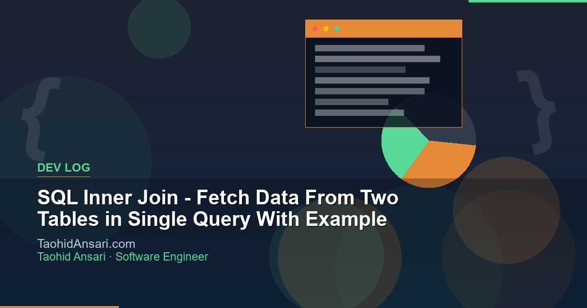 SQL Inner Join - Fetch Data From Two Tables in Single Query With Example