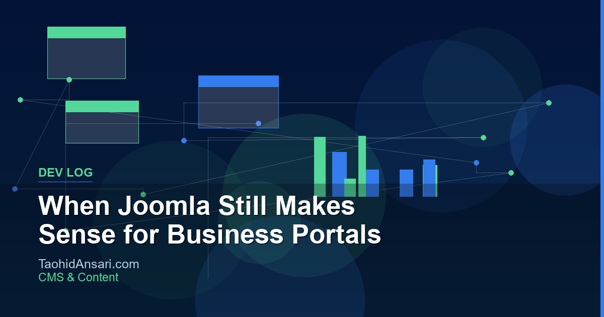 When Joomla Still Makes Sense for Business Portals