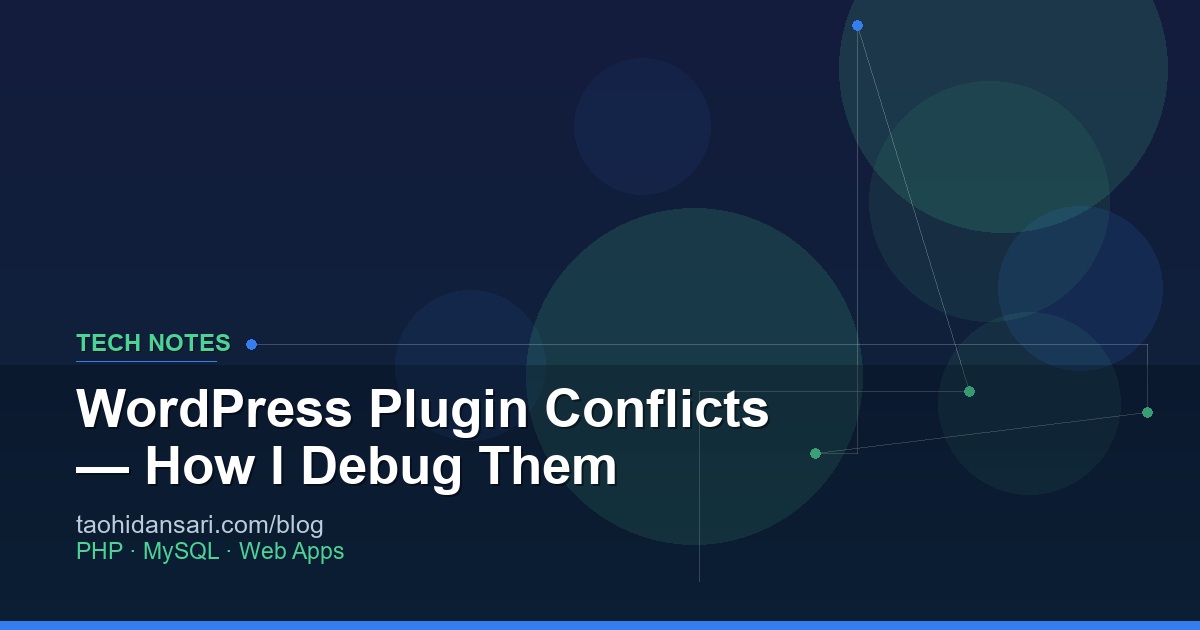 WordPress Plugin Conflicts — How I Debug Them
